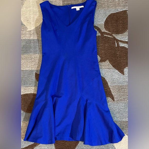 DVF| Diane Von Furtenberg Sleeveless
Carla Drop Flare Dress in Cobalt Blue - Picture 2 of 7